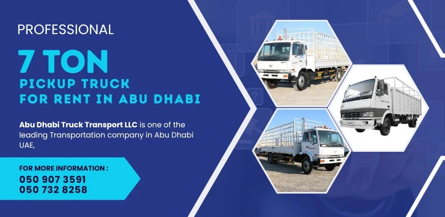 7 Ton Pickup Truck Rental Abu Dhabi UAE